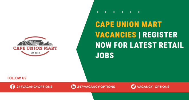 Cape Union Mart Vacancies: Latest Retail Department Jobs Cape Union Mart Vacancies