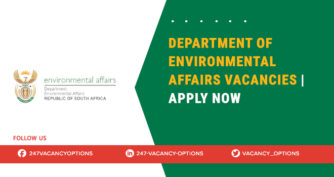 Department Of Environmental Affairs Vacancies: Apply Online Department Of Environmental Affairs Vacancies