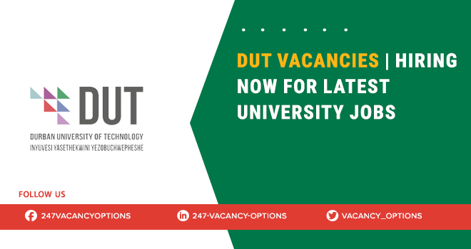 DUT Vacancies | University of Technology Jobs - Apply Now Dut Vacancies