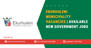 Ekurhuleni Municipality Vacancies