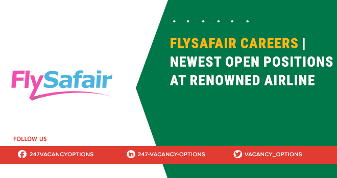 Flysafair Careers 2025 | Submit Online Application Now Flysafair Careers