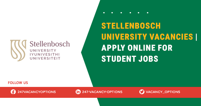Stellenbosch University Vacancies in Western Cape & Across South Africa Stellenbosch University Vacancies