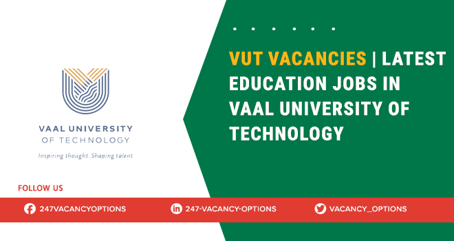 VUT Vacancies | Submit Online Application 2025 VUT Vacancies